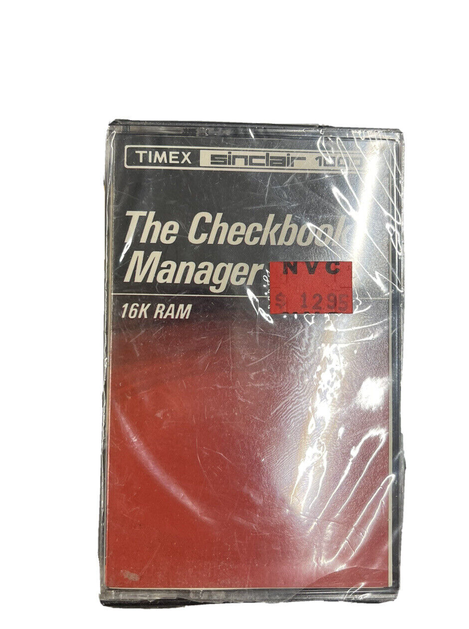 The Checkbook Manager Game Sinclair ZX81 Timex 1000 & 1500 computer RARE NEW