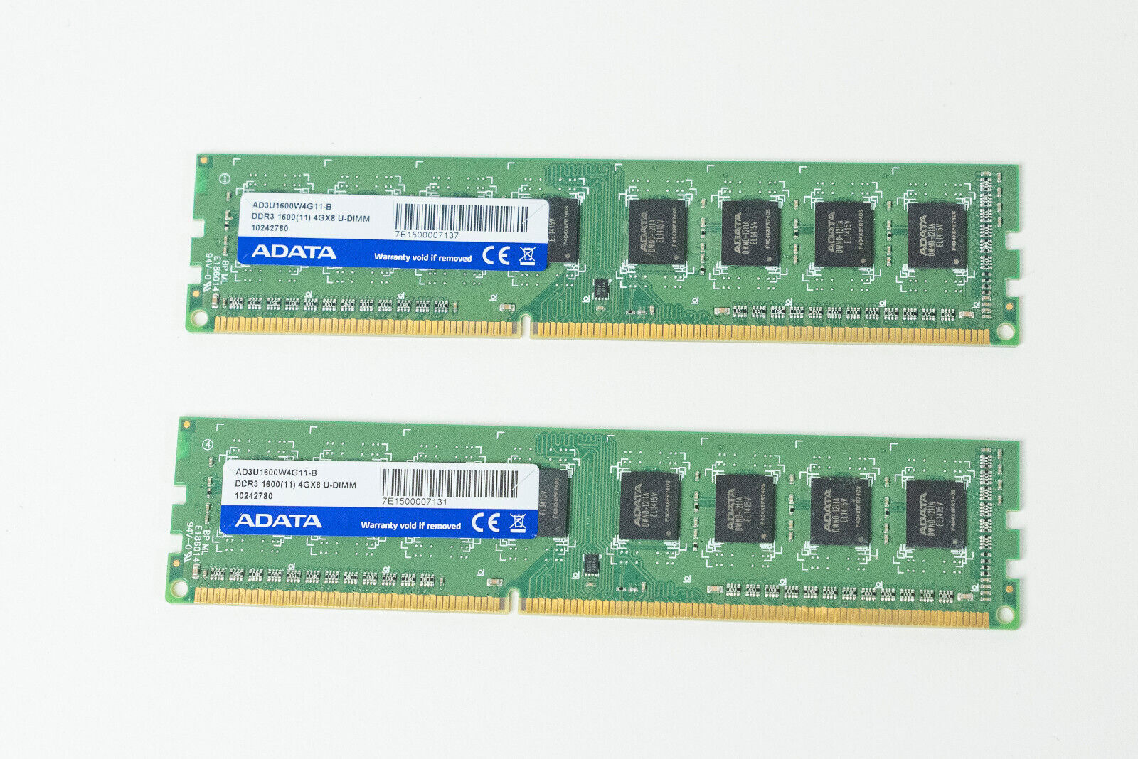 ADATA 4GB DDR3 Memory RAM | Set of 2 | AD3U1600W4G11-B