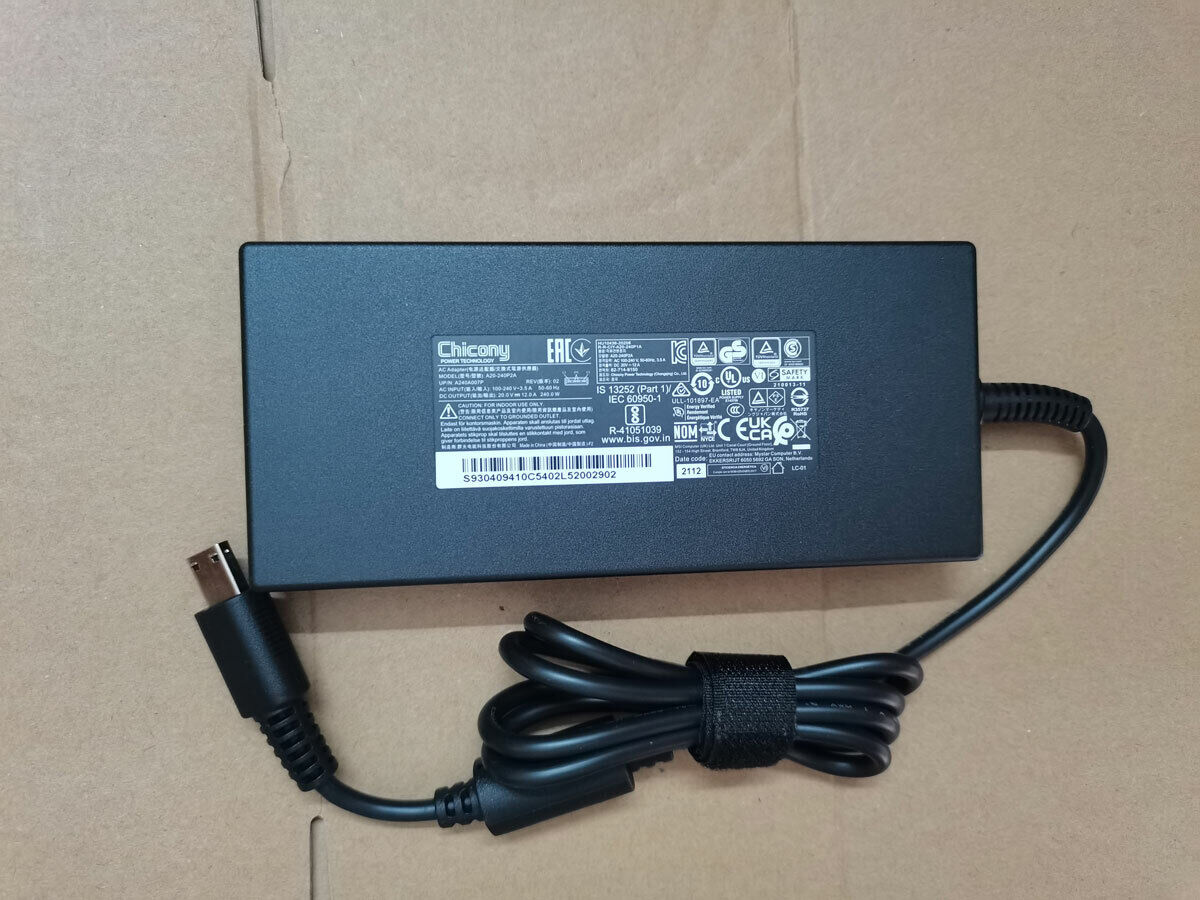 New Original Chicony 240W AC Adapter for MSI Creator Z16P B12UHST-040 A20-240P2A