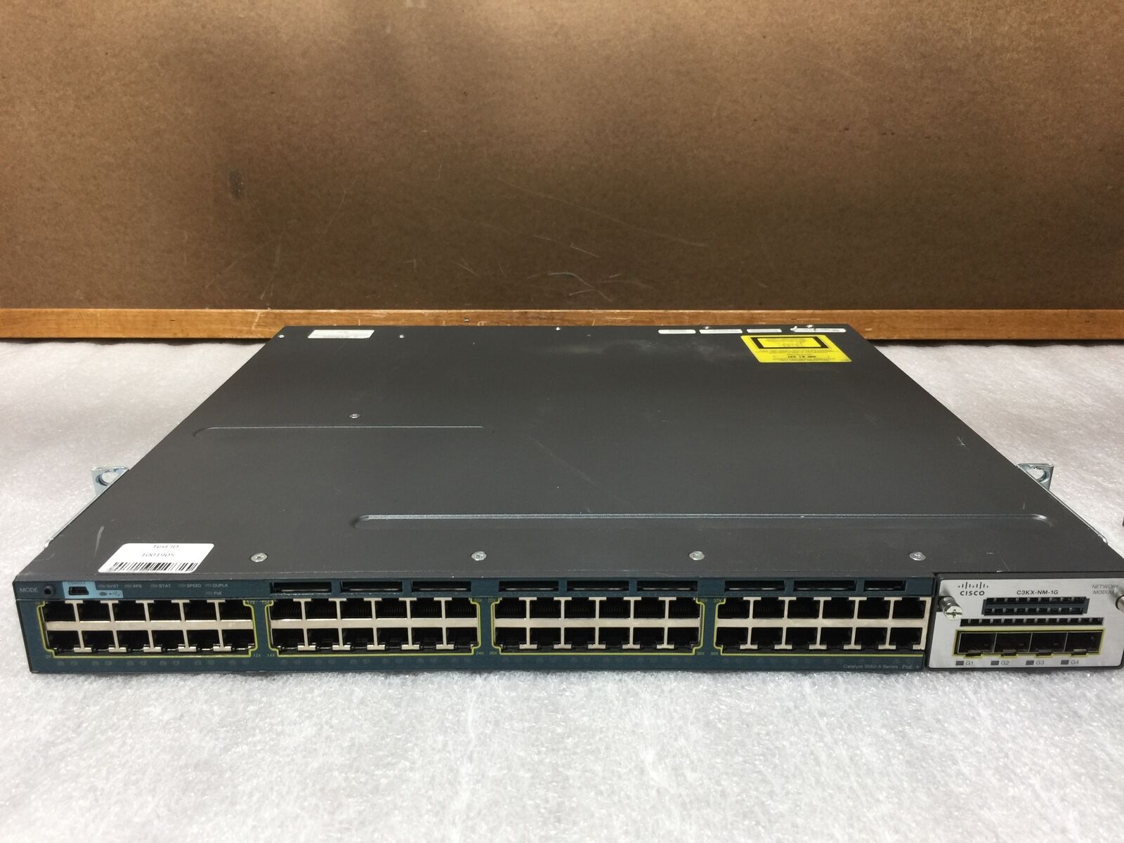 Cisco Catalyst 3560-X Series PoE+ WS-C3560X-48P-S Gigabit Switch with C3KX-NM-1G