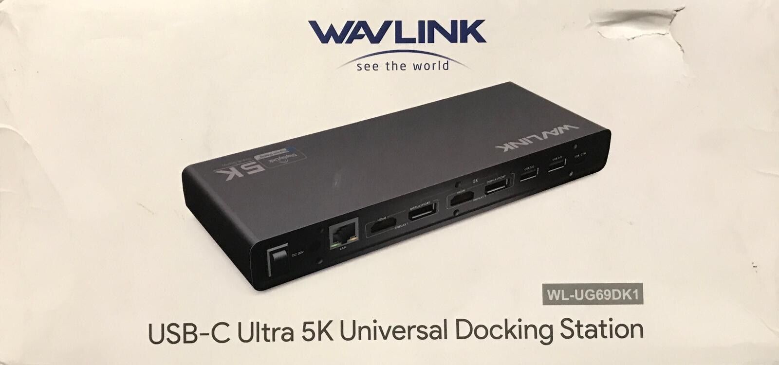 WAVLINK wl-ug69dk1 USB-C Dual 4K Docking Station with Power Supply ONLY