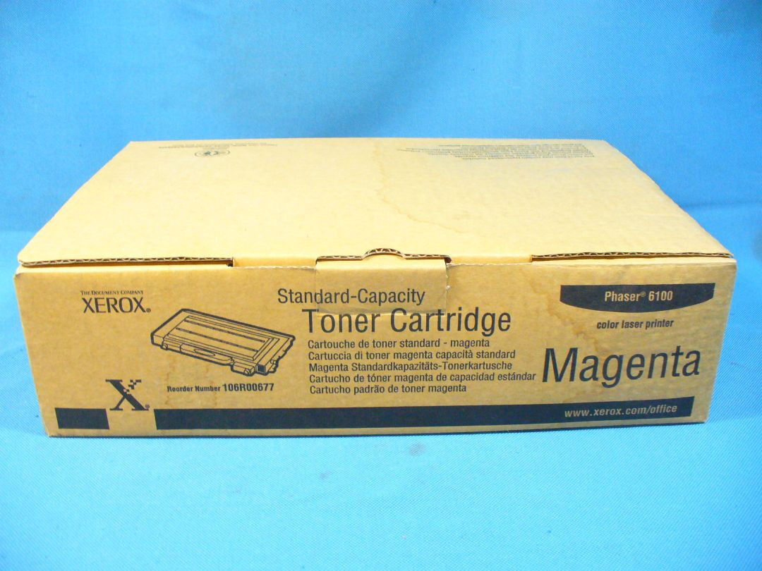 Xerox Genuine OEM 106R00677 Magenta Toner Cartridge New in Factory Sealed Box