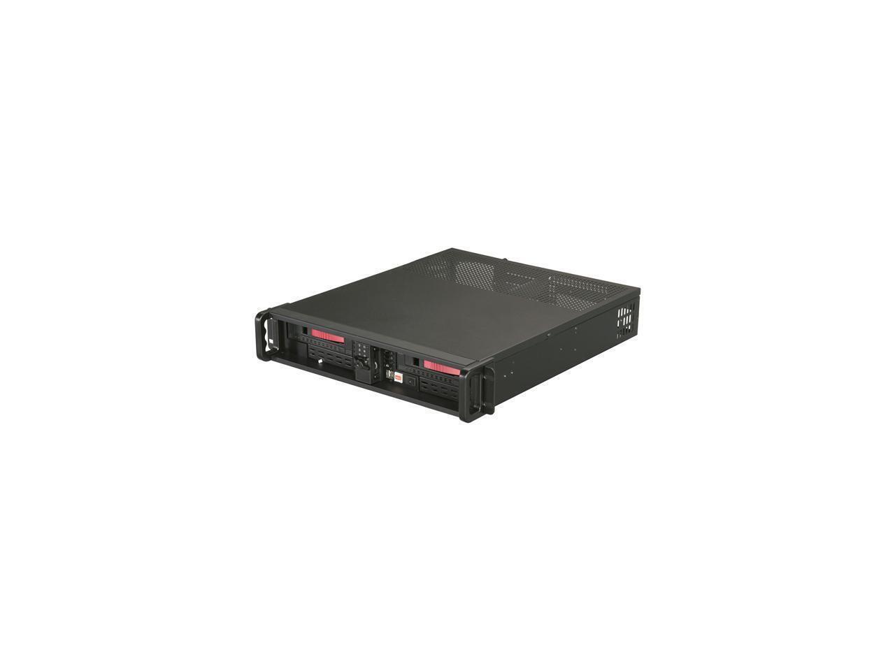 iStarUSA D200ND-2T7SA-RD Red Steel 2U Rackmount Compact Stylish Server Case with