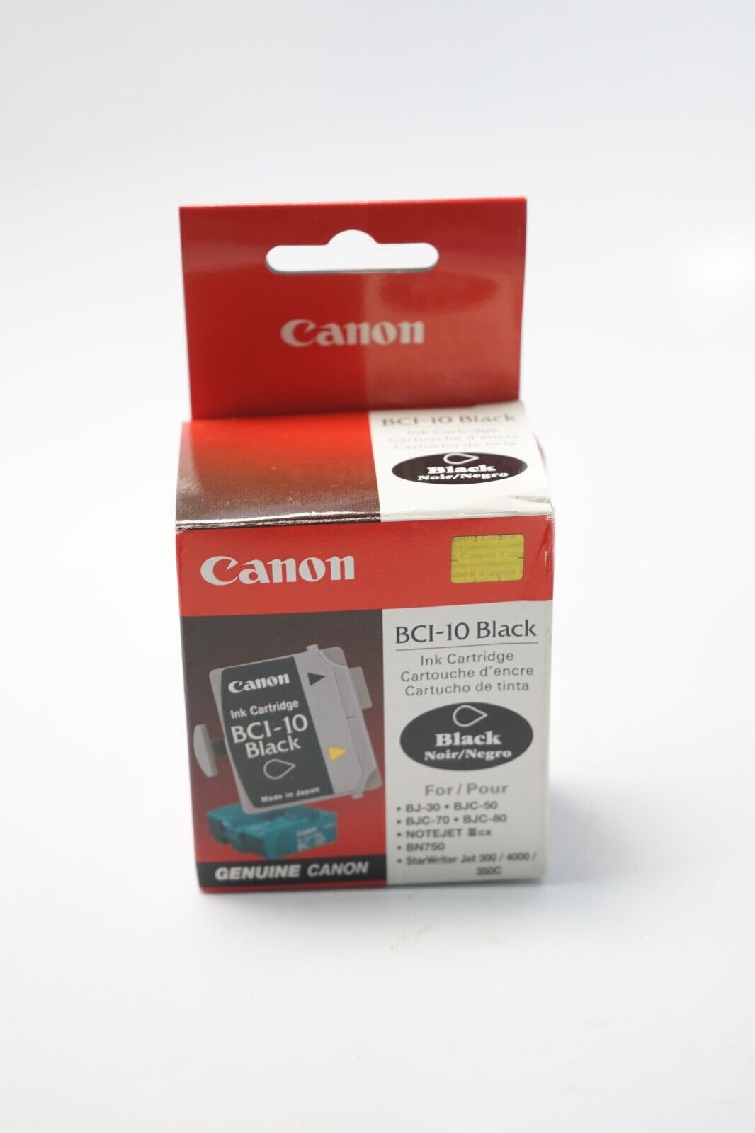 Box of 3: Canon Genuine Sealed BCI-10 Black Cartridges