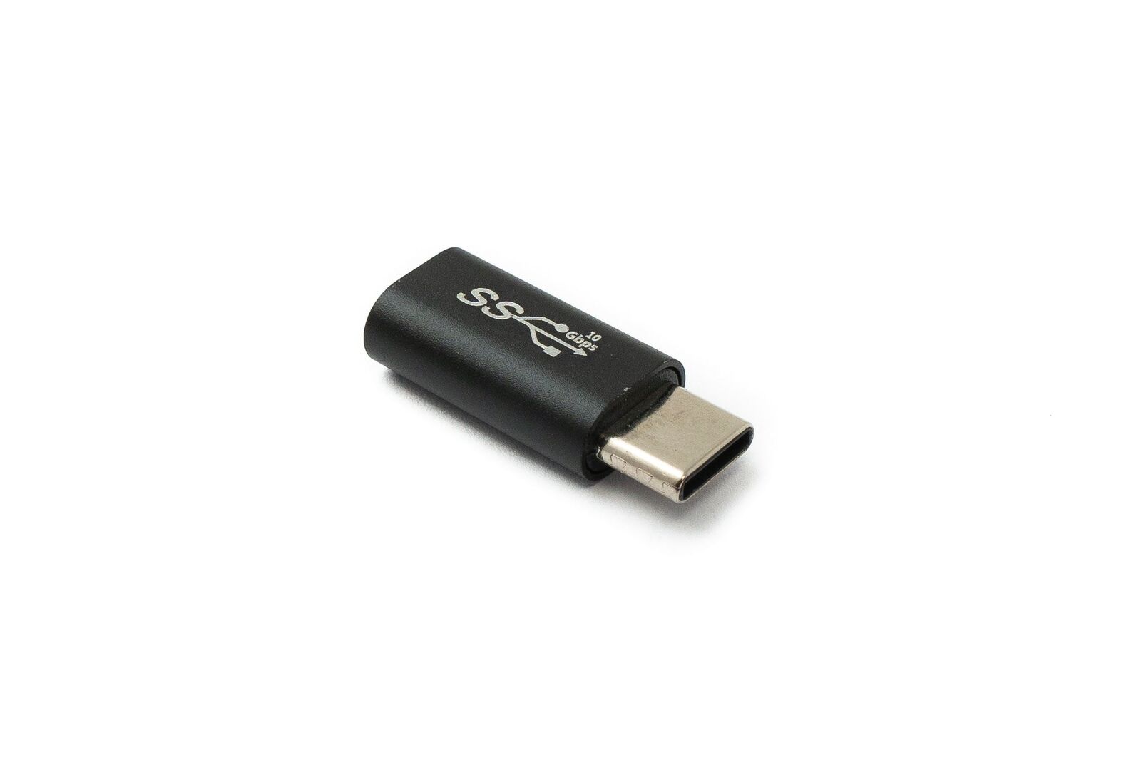 USB 3.1 Adapter Type C Male to Female Cable in Black