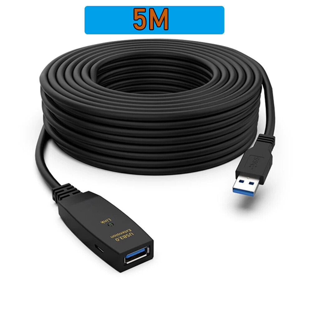 Active USB 3.0 Extension Cable 5M 10M 15M 20M Extender with Booster Signal Line