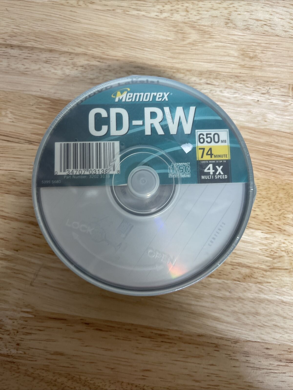 Memorex 650MB 4x Data CD-RW 74 min Rewritable Blank Discs 25 Pack Spindle 