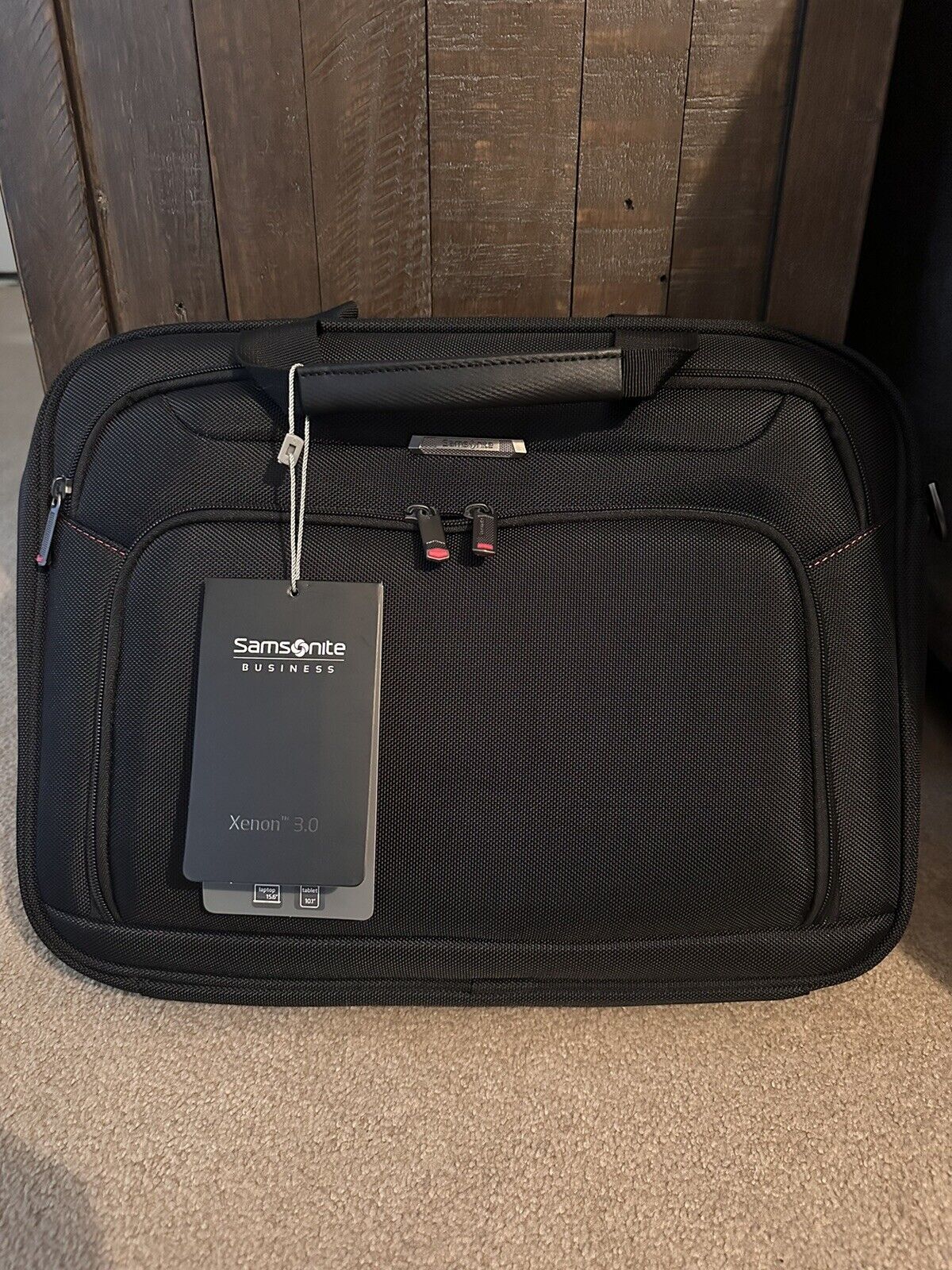SamsoNite BUSINESS XENON 3.0 TECHLOCKER BRIEFCASE. New. Tags.  Never Used. Great