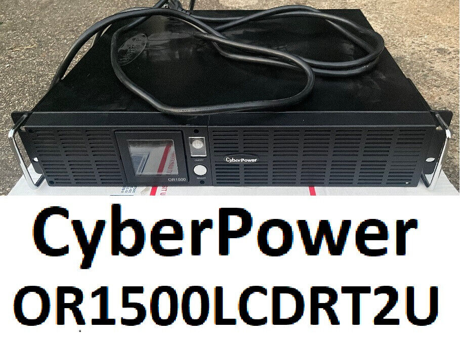 CyberPower OR1500LCDRT2U Smart App LCD UPS Series, used, NO Batteries