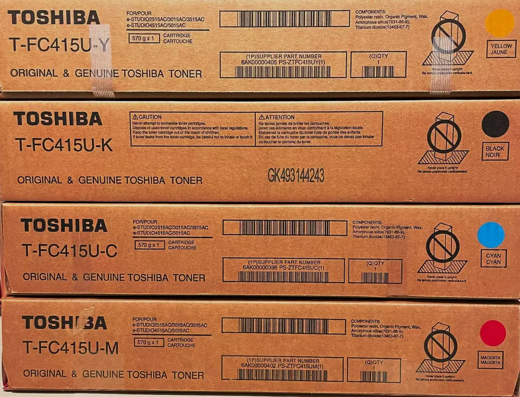 Toshiba  Genuine Toner Cartridges Set T-FC415U  KYCM For eStudio 2515AC,5015AC
