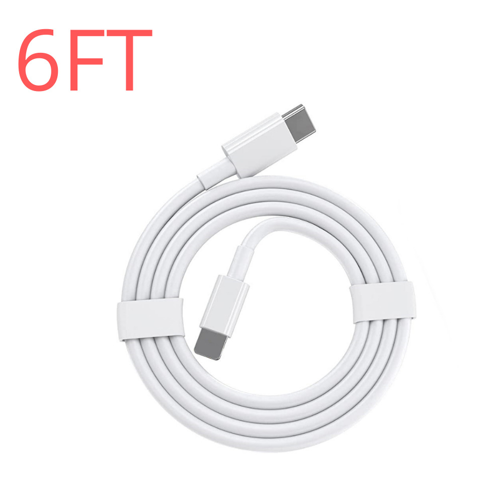 PD 35W Dual USB C Ports Fast Charger Adapter Type C Cable For iPhone 14/13/12/11