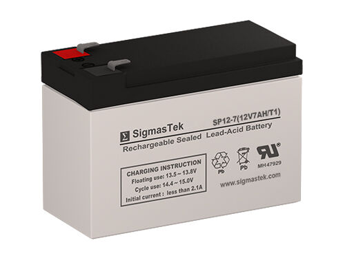 12v 7AmpH Replacement Battery For CyberPower AVRG750U UPS By SigmasTek