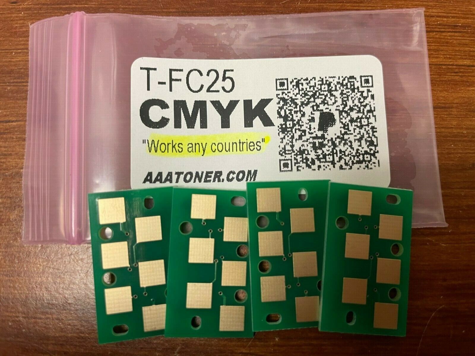 4 Toner Chip T-FC25, TFC25 for Toshiba 2040C, 2540C, 3040C, 3540C, 4540C Refill