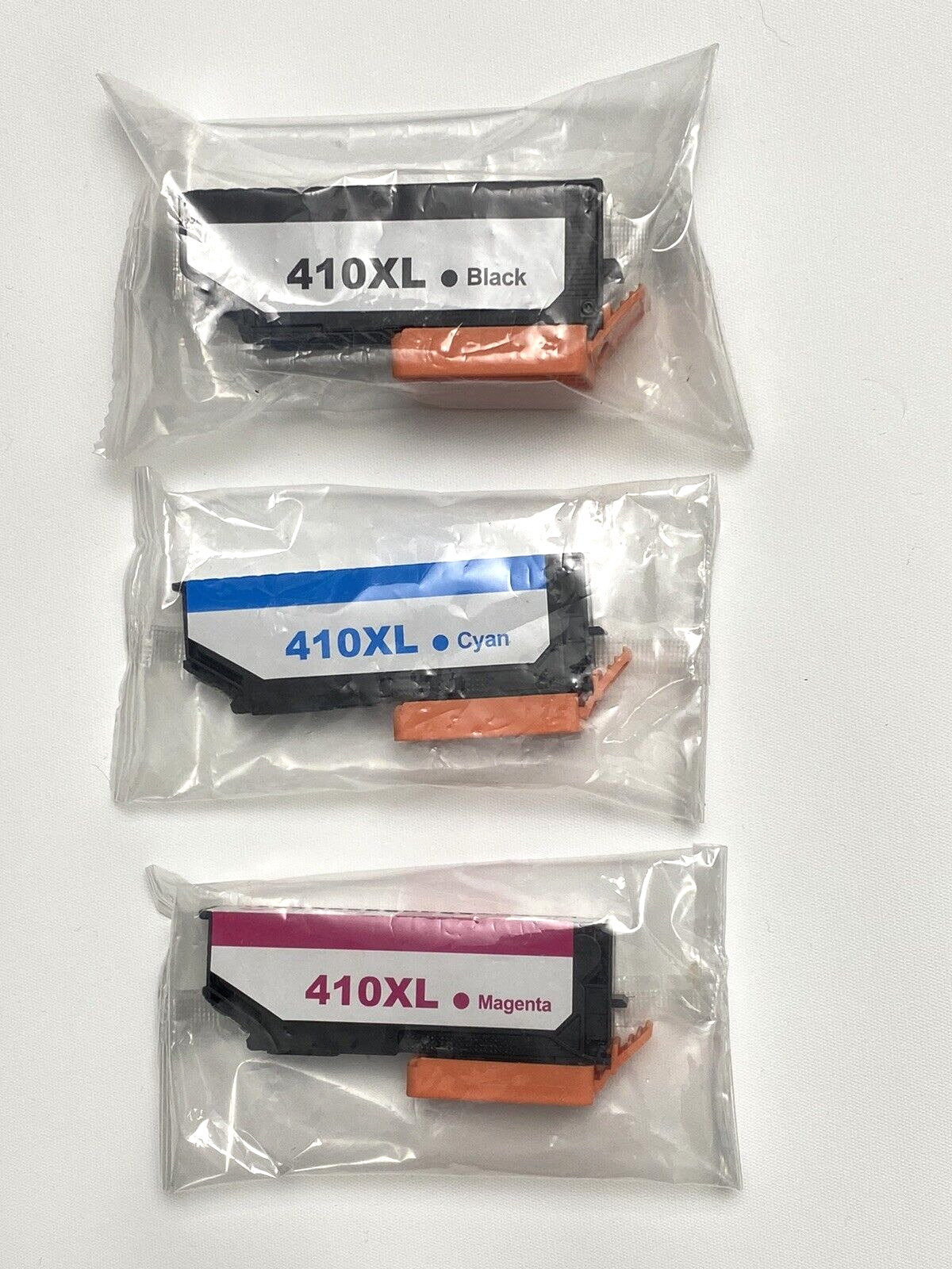 Lot of 3 Ink Replacement for Epson 410 410XL HY (C, M, BLK, 3-Pk)