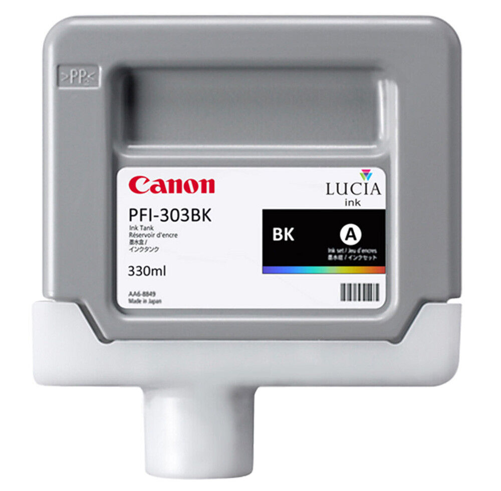 GENUINE Canon PFI-303BK Black Ink for imagePROGRAF iPF810 iPF815 iPF820 iPF825