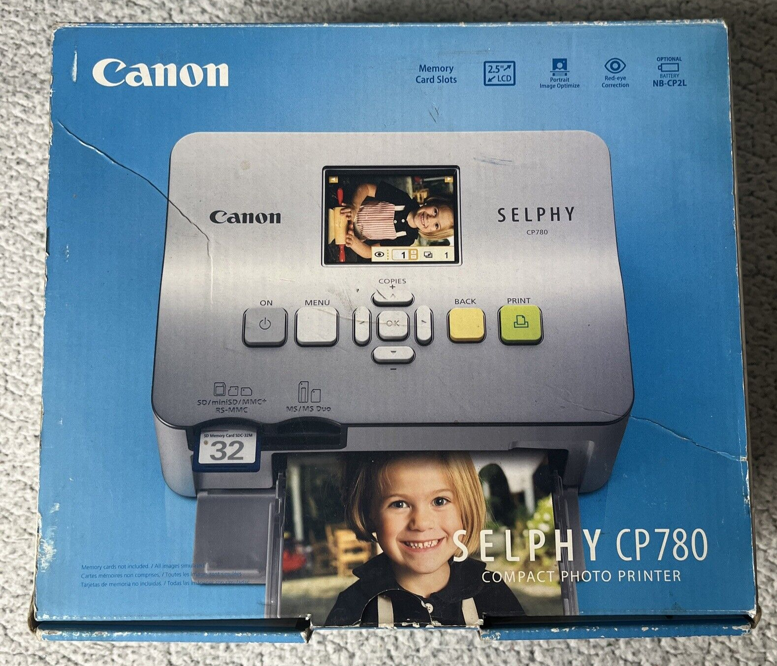 Canon Selphy Silver CP780 Compact Photo Printer