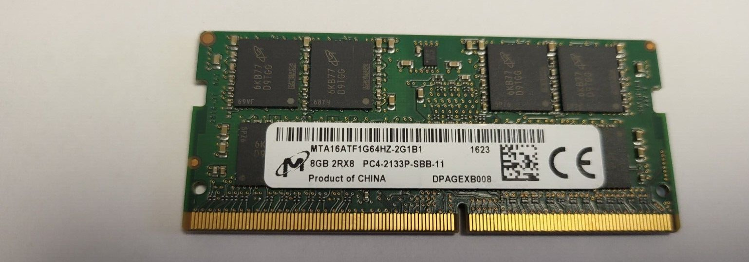 🚩 MICRON 8GB 2RX8 PC4-2133P SODIMM Laptop Memory MTA16ATF1G64HZ-2G1B1