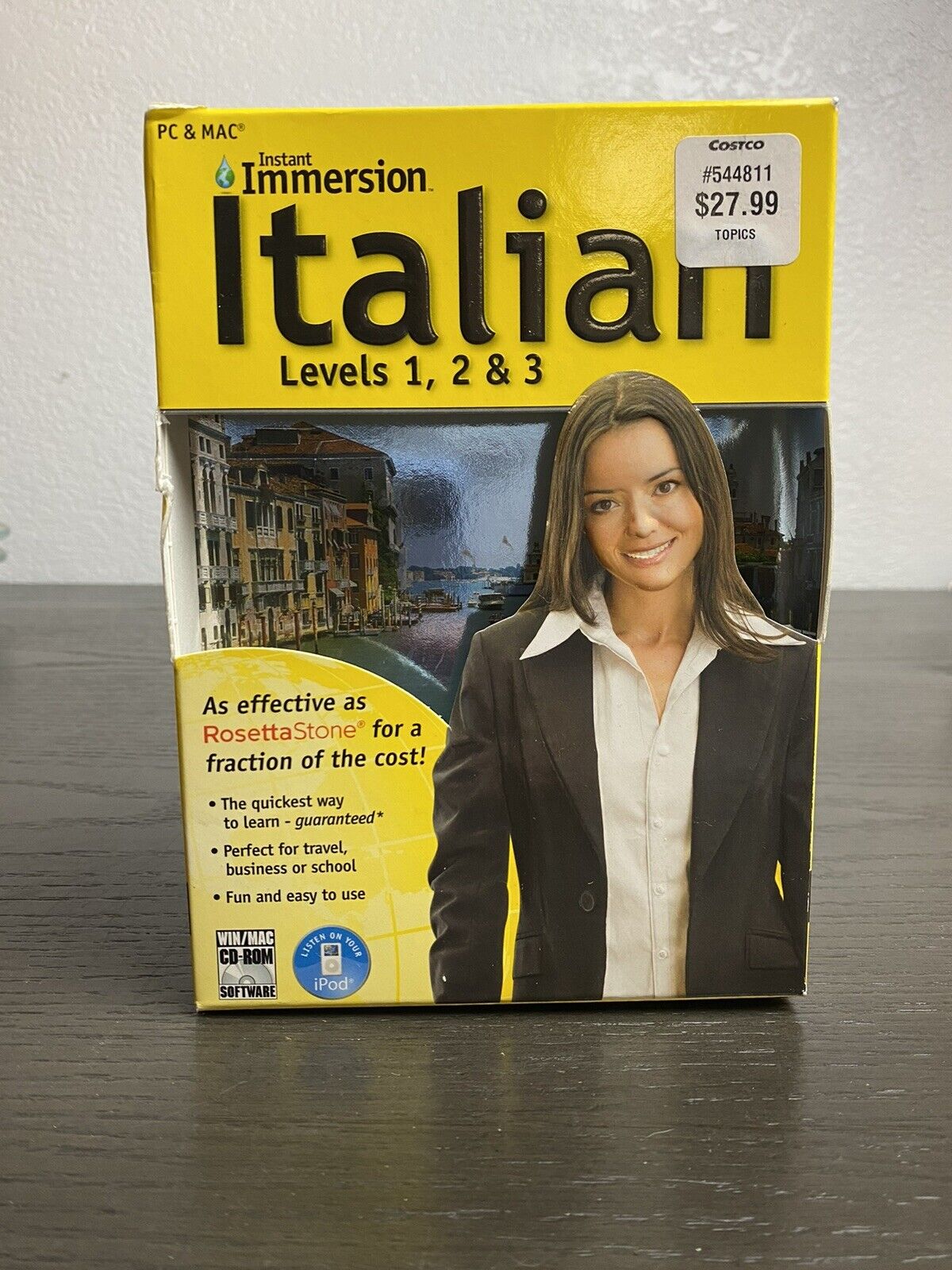 Learn How To Speak Italian With Instant Immersion Levels 1-3 Box