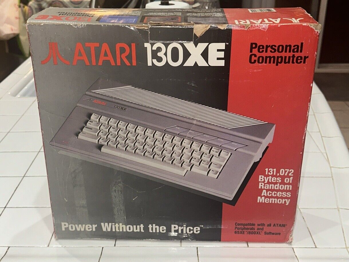 Atari 130XE Personal Retro Gaming Computer PC NEW In Original Box And Plastic
