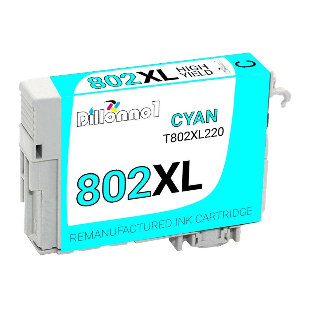 802 XL T802XL Reman Cartridges for Epson Ink fits WorkForce Pro WF-4720 WF-4730