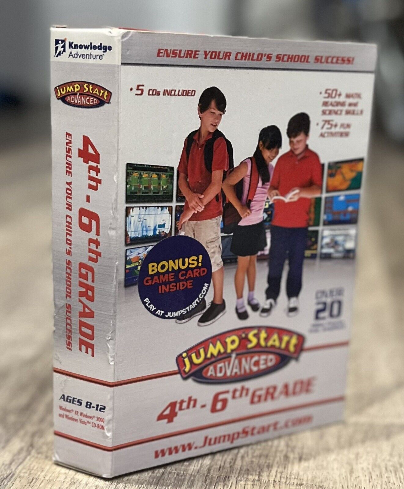 Jump Start Advanced 4th 6th Grade PC Education Windows Big Box  Software CD-ROM