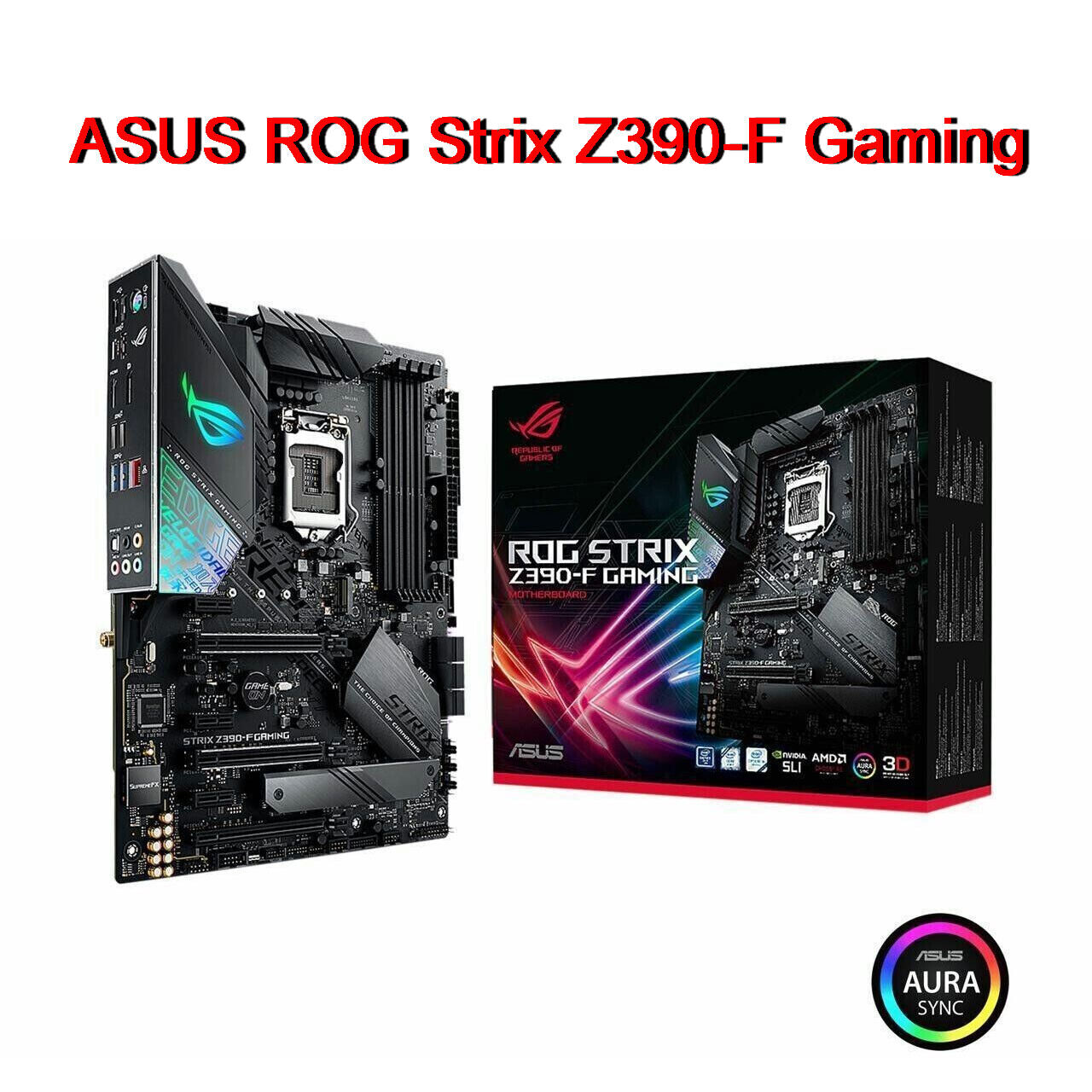 NEW ASUS ROG STRIX Z390-F GAMING Motherboard Intel Z390 ATX LGA1151 DDR4 w/box
