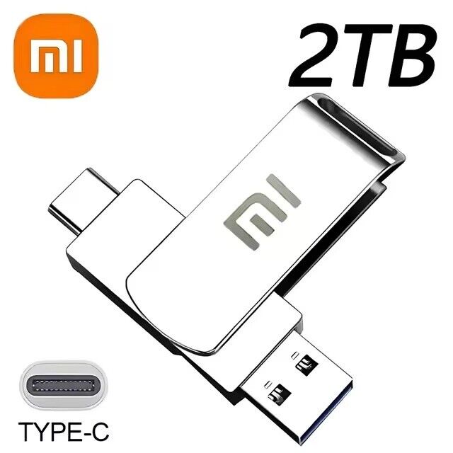 USB 3.0 1TB 2TB 4TB Flash Drive OTG Type C Memory Stick Thumb For Phone PC