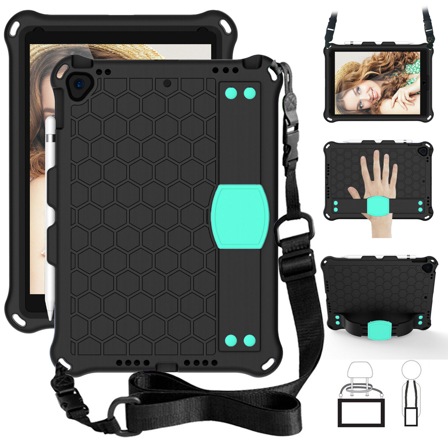 Kids EVA Foam Shockproof Stand Case For iPad 10th Gen 10.9 inch 2022 Hand Strap