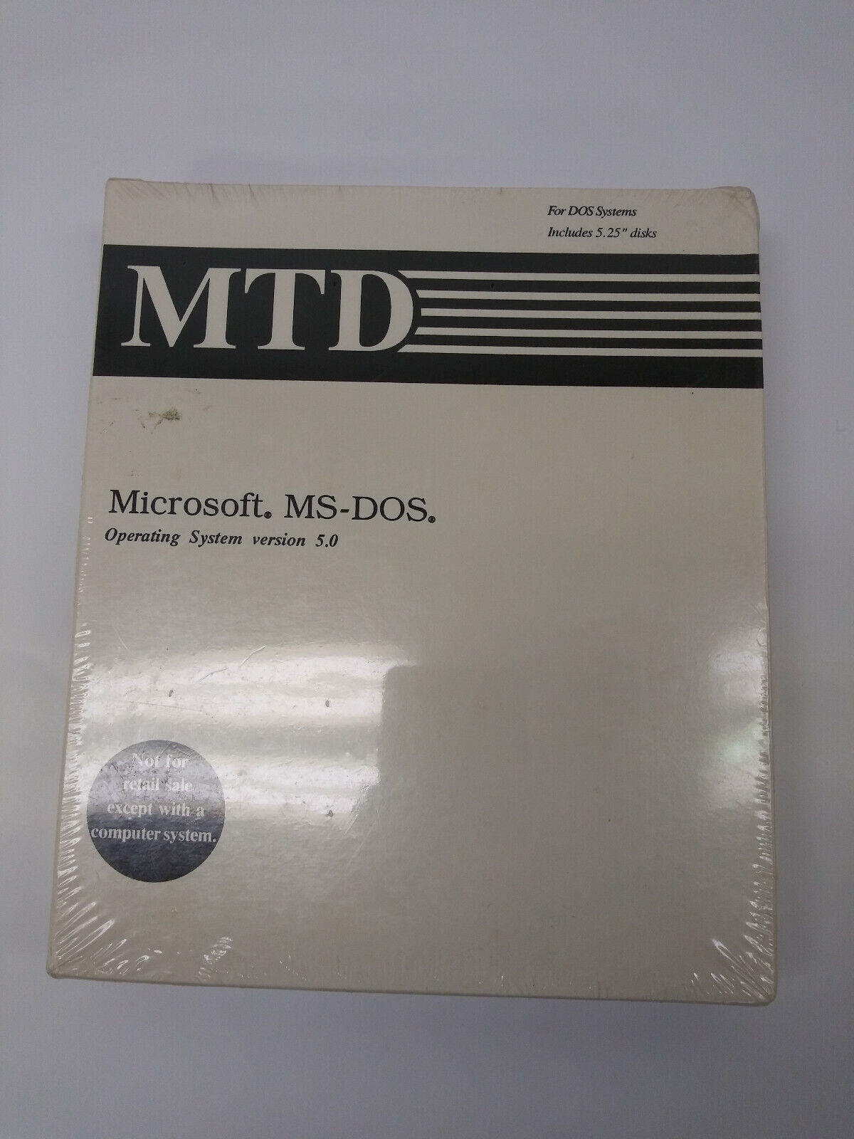 MTD MS DOS 5.0 New Shrink wrapped Minor shelf ware