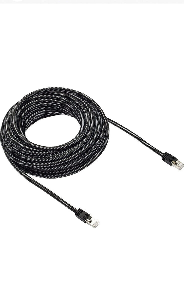 50 Feet Amazon Basics Braided RJ45 Cat-7 Gigabit Ethernet Patch Internet Cable