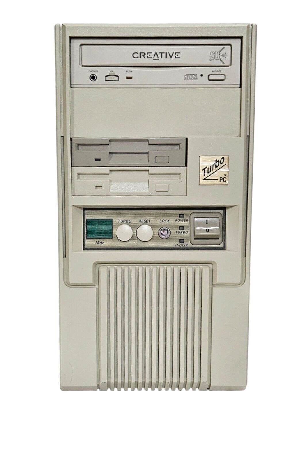 Turbo Computer PC IBM Clone Desktop Tower Vintage Tested 80s 90s