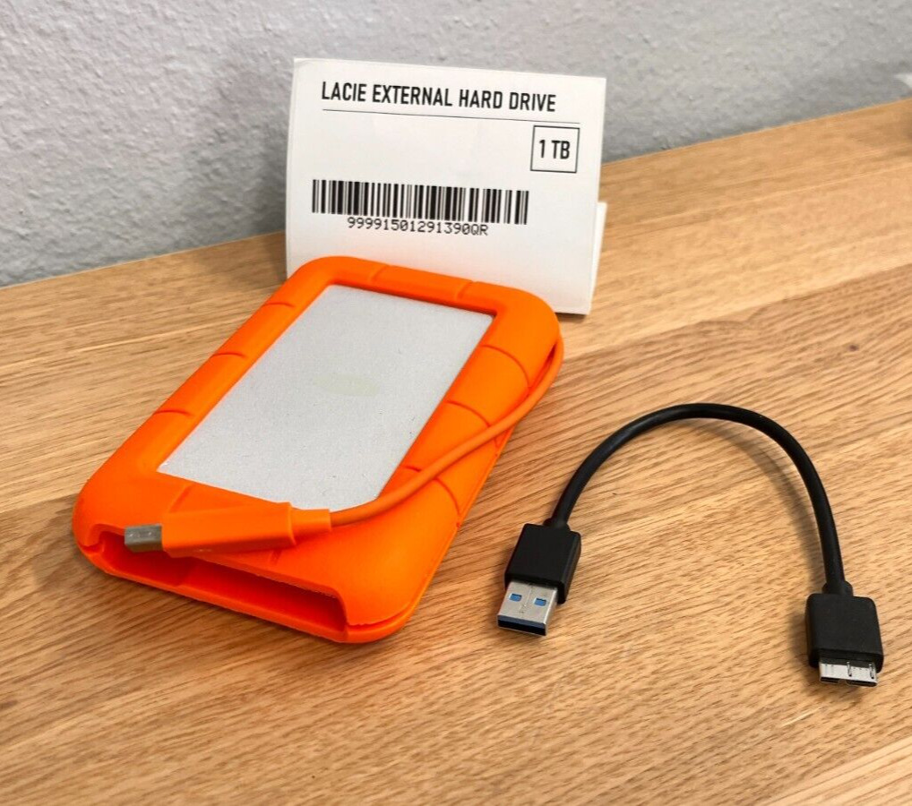 LaCie 1TB, Rugged, Thunderbolt 2 / USB Micro-B (3) , External Hard Drive LRD0TU1