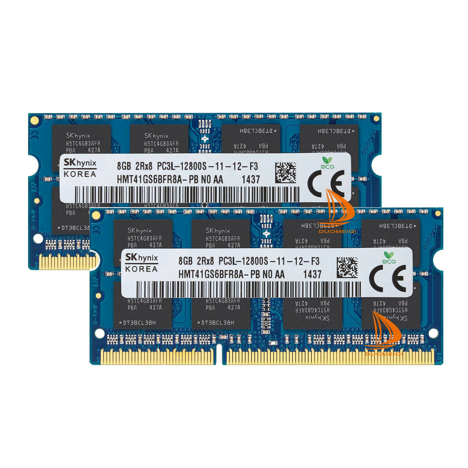 Hynix 16GB 2X 8GB 2RX8 DDR3L 1600MHz PC3L-12800S SODIMM Laptop Memory RAM 1.35V