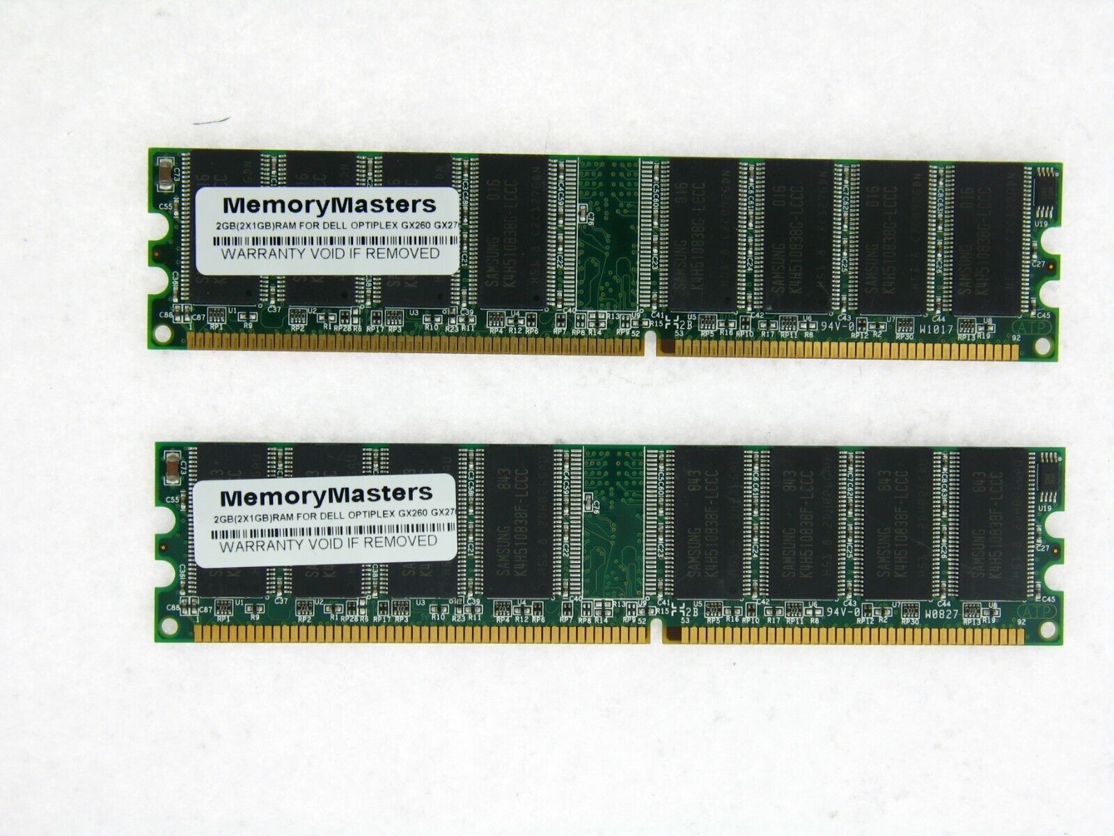 2GB PC3200 DDR Memory for Dell Optiplex GX260 GX270 SX270 2x1GB Mem Mod TESTED