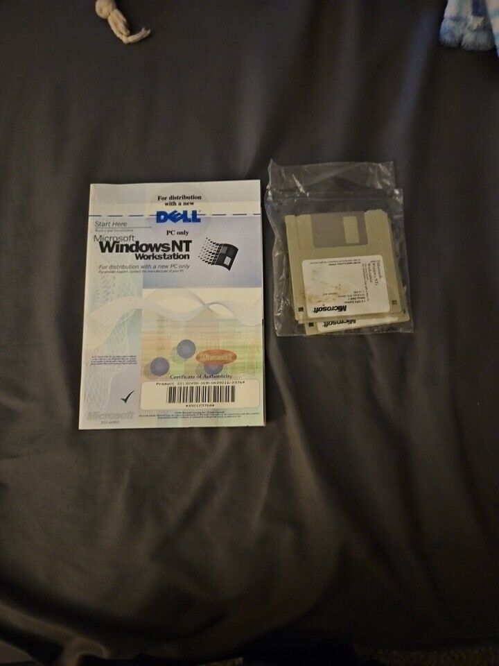 Microsoft Windows NT 4.0 Workstation Book And Windows NT Workstation 3.5 DISK