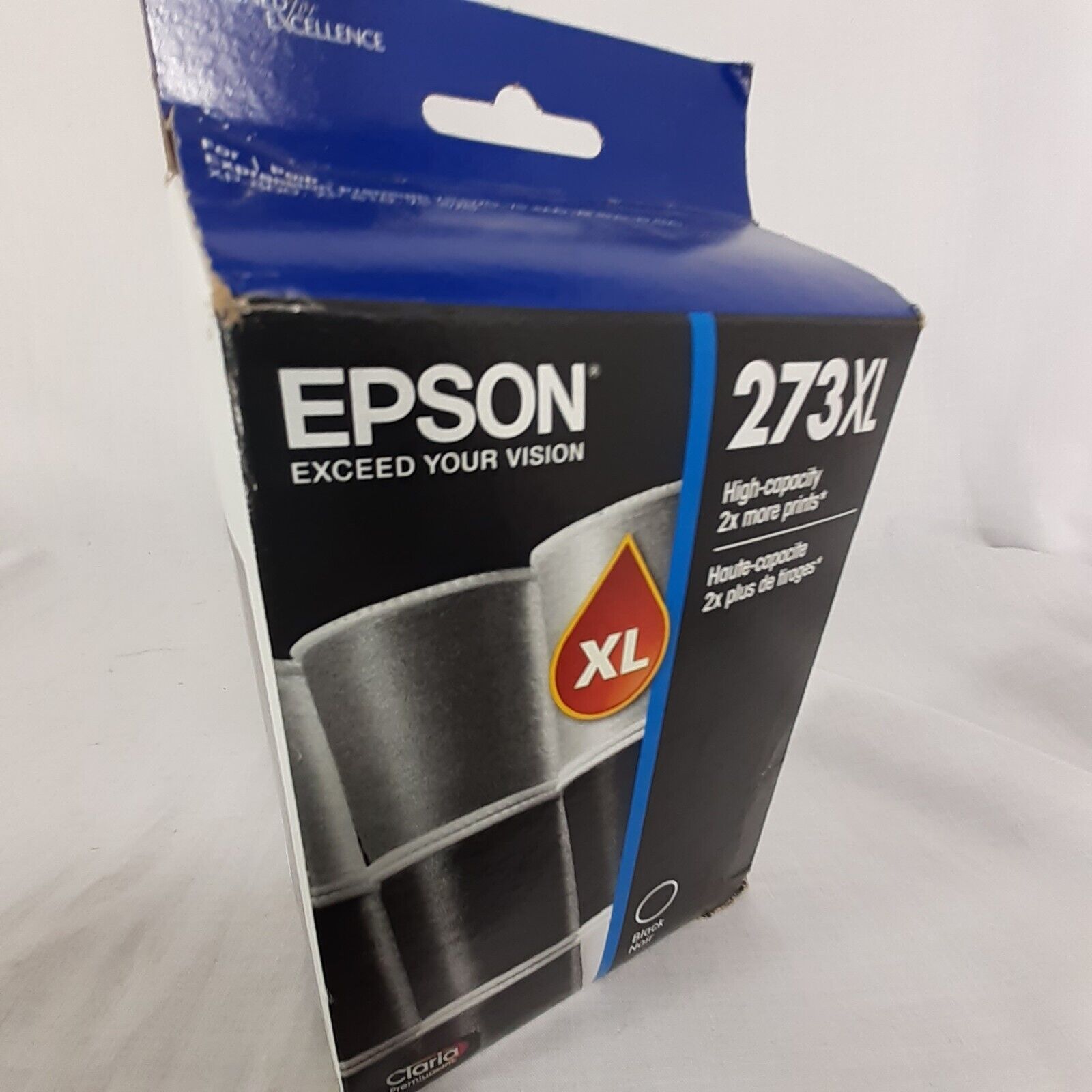 Epson 273XL High Capacity 2 Times More Prints Black Noir Ink Cartridge Sealed
