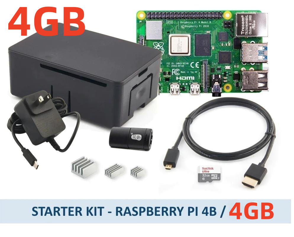 Raspberry Pi 4B  4GB Budget Kit