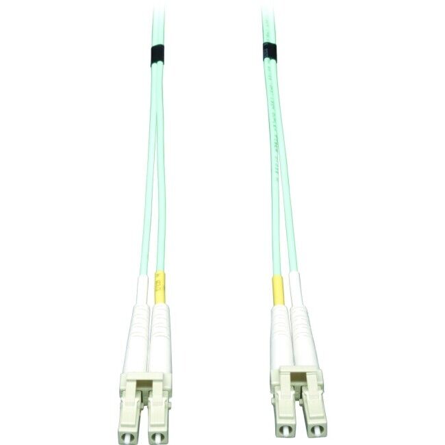 Tripp Lite 10M 10Gb Duplex Multimode 50/125 Aqua Fiber Patch Cable, (LC/LC)