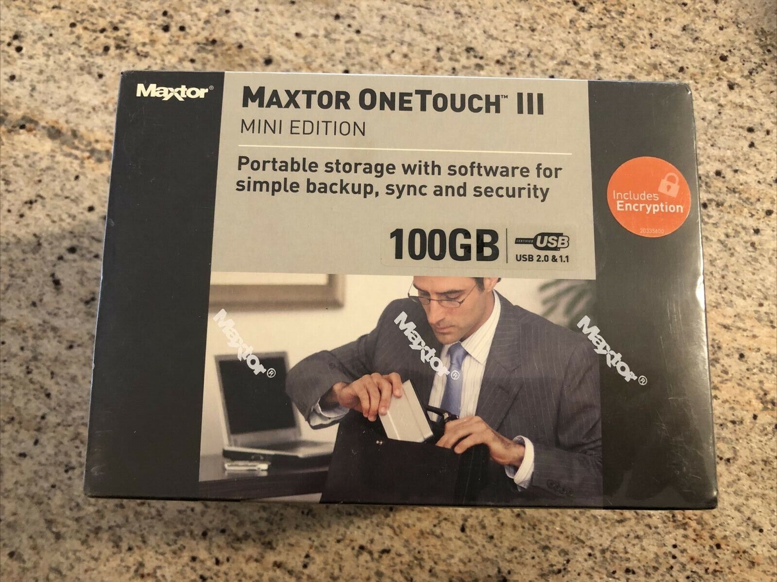 Sealed New Boxed Maxtor One Touch III Portable Storage Hard Drive 100GB R01E100
