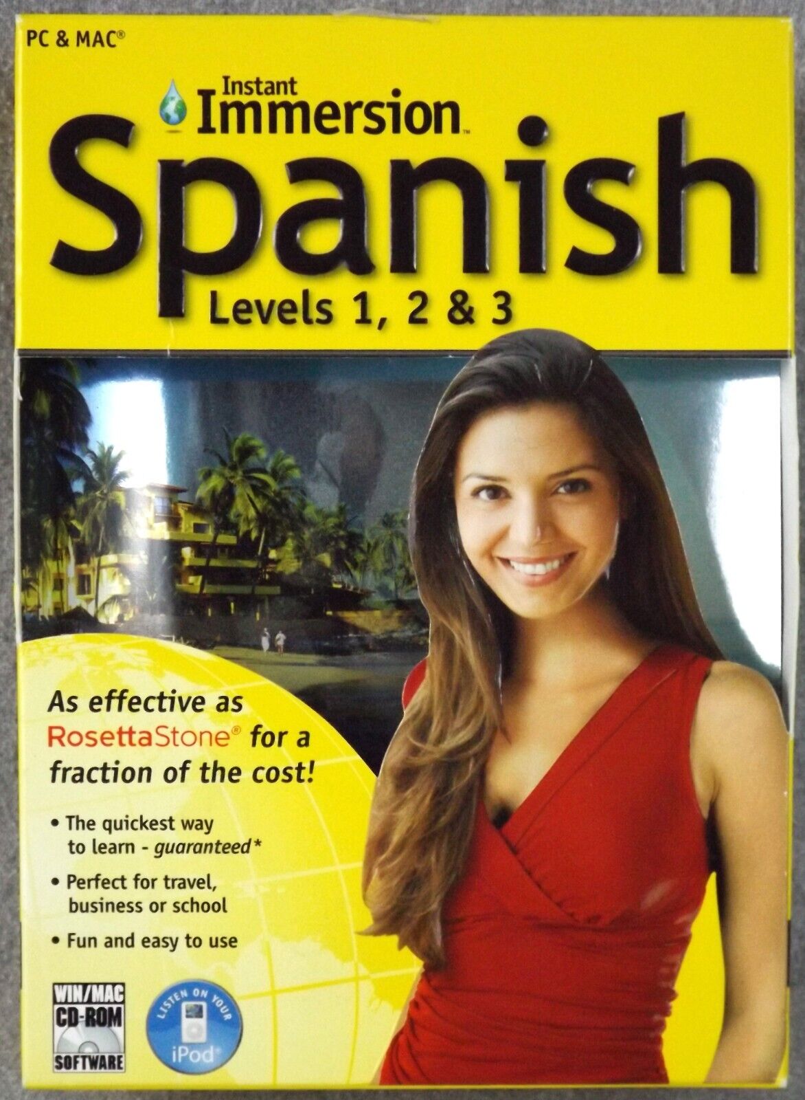 Instant Immersion Spanish Levels 1, 2, 3 (PC and MAC) Compare to Rosetta Stone