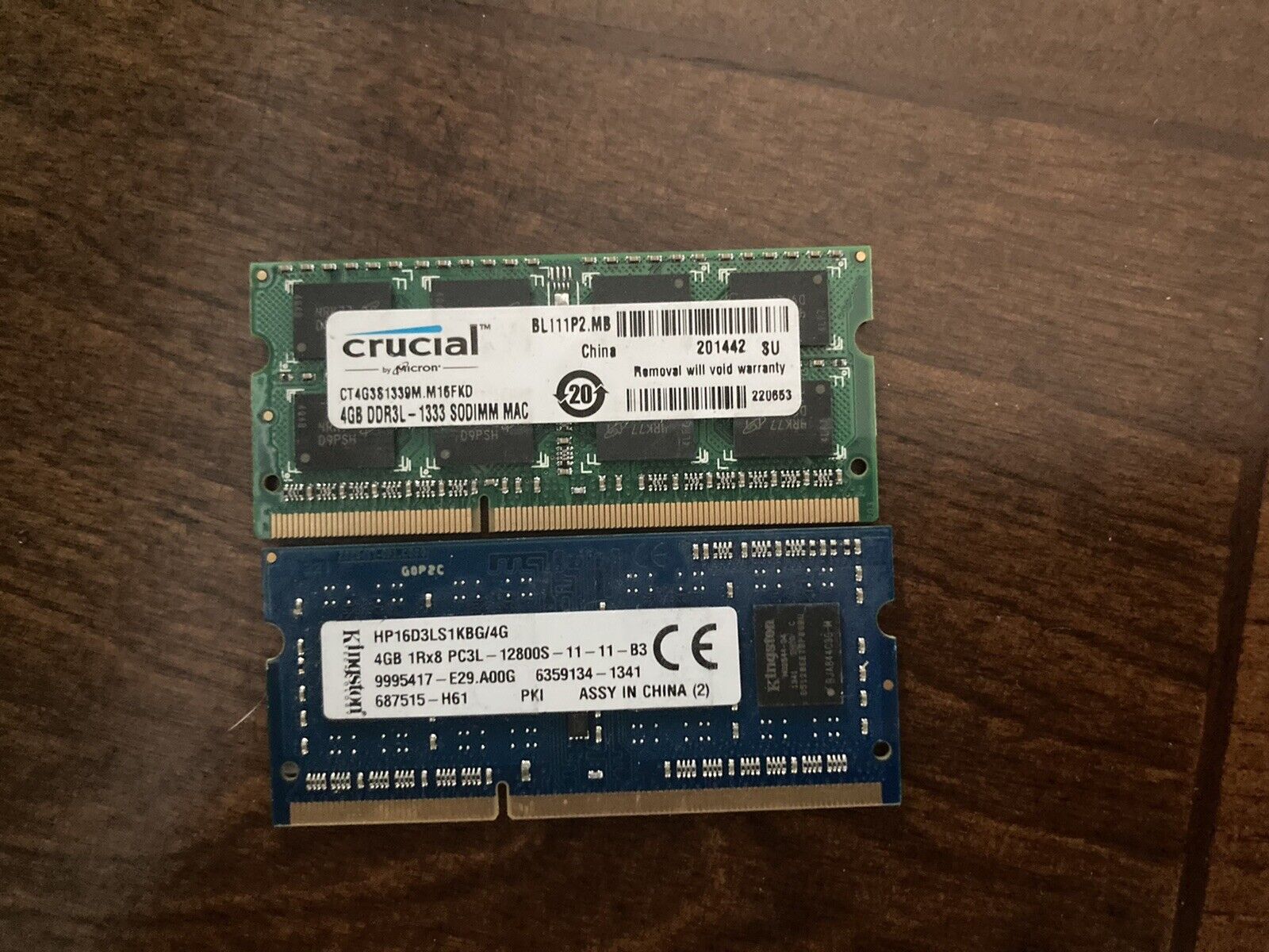 8GB (2x4GB) DDR3L 1600 MHz PC3L-12800S 204 Pin Laptop Memory SODIMM