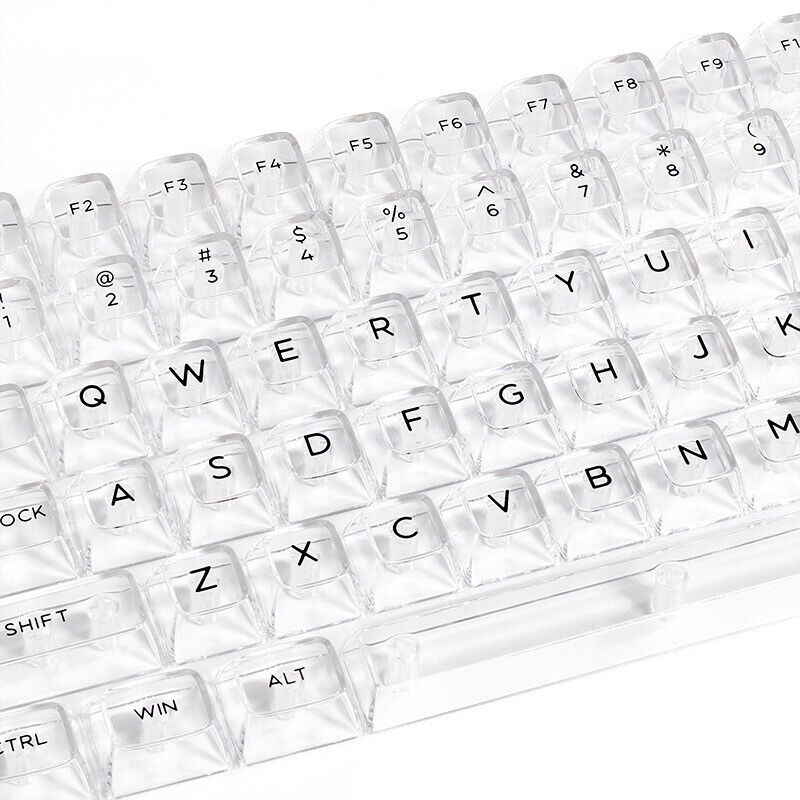 132 keys DIY White Transparent Keycap set SA Profile DYE-SUB Keycaps Pe