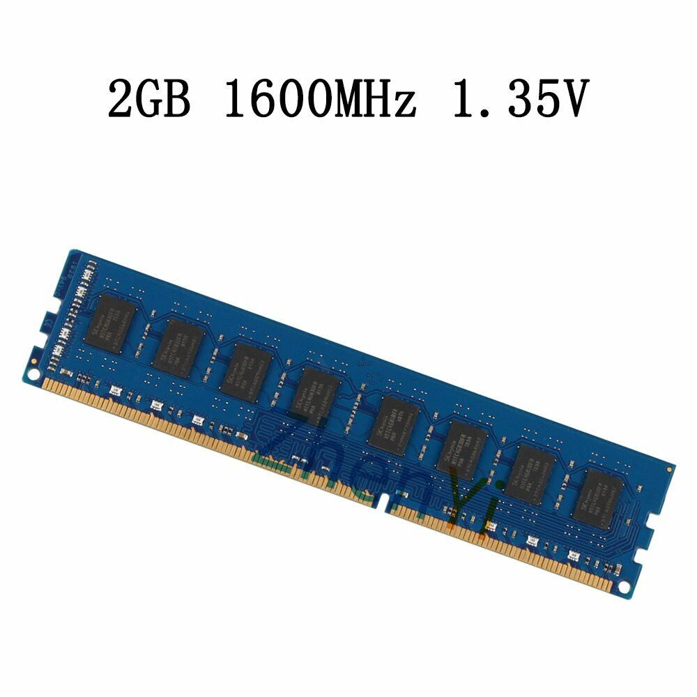 16GB 2x 8GB 4GB 2GB DDR3 PC3L-12800U 1600MHz 2Rx8 1.35V DIMM RAM For SKHynix LOT