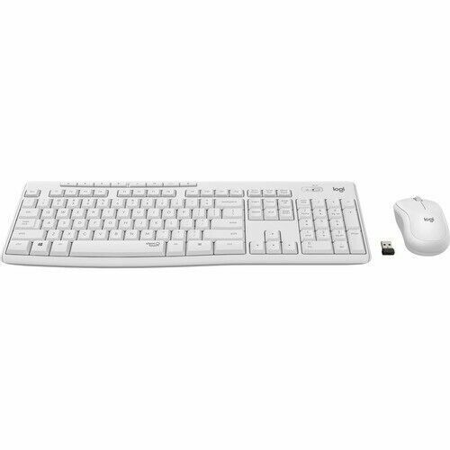 Logitech MK295 Silent Wireless Mouse & Keyboard Combo, White 920-009783