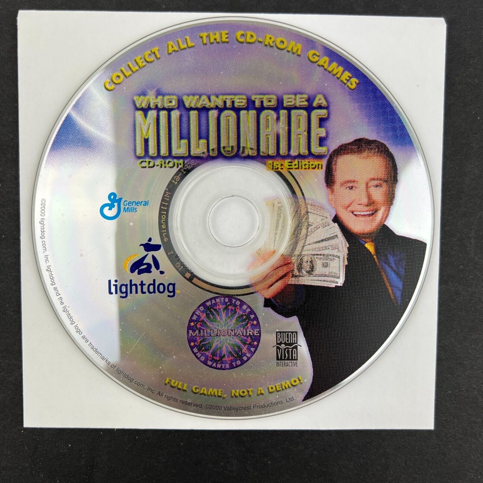 Who Wants to Be a Millionaire CD-ROM 1st Edition General Mills Cereal Promotion