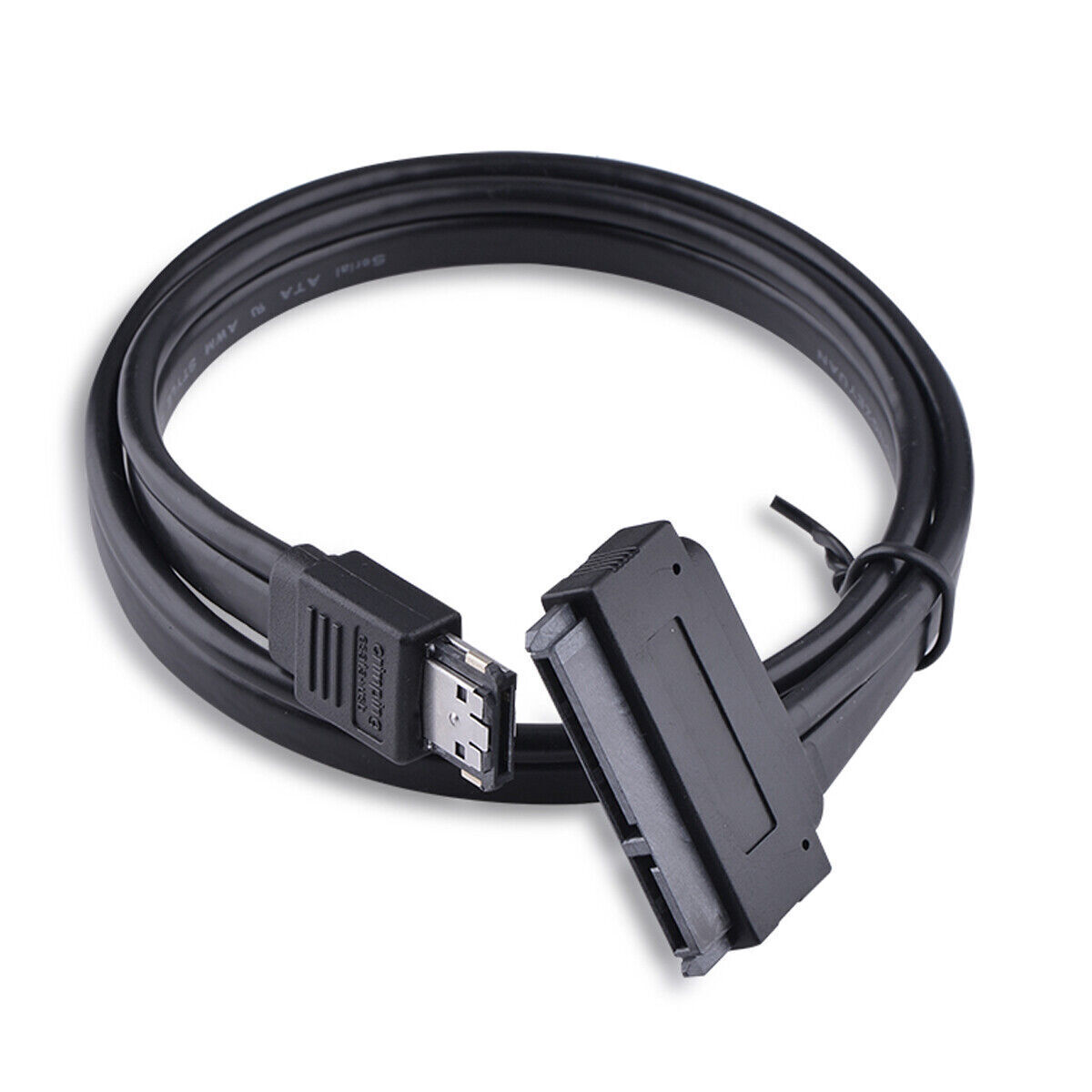Cablecy Dual Power eSATA USB 12V to 22Pin SATA USB Cable for 2.5\