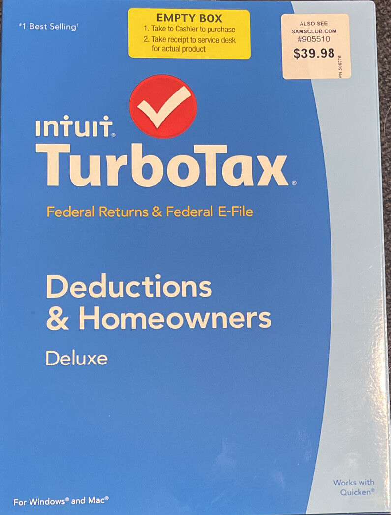 TurboTax 1 User Deluxe Federal Efile for Windows/Mac 2014