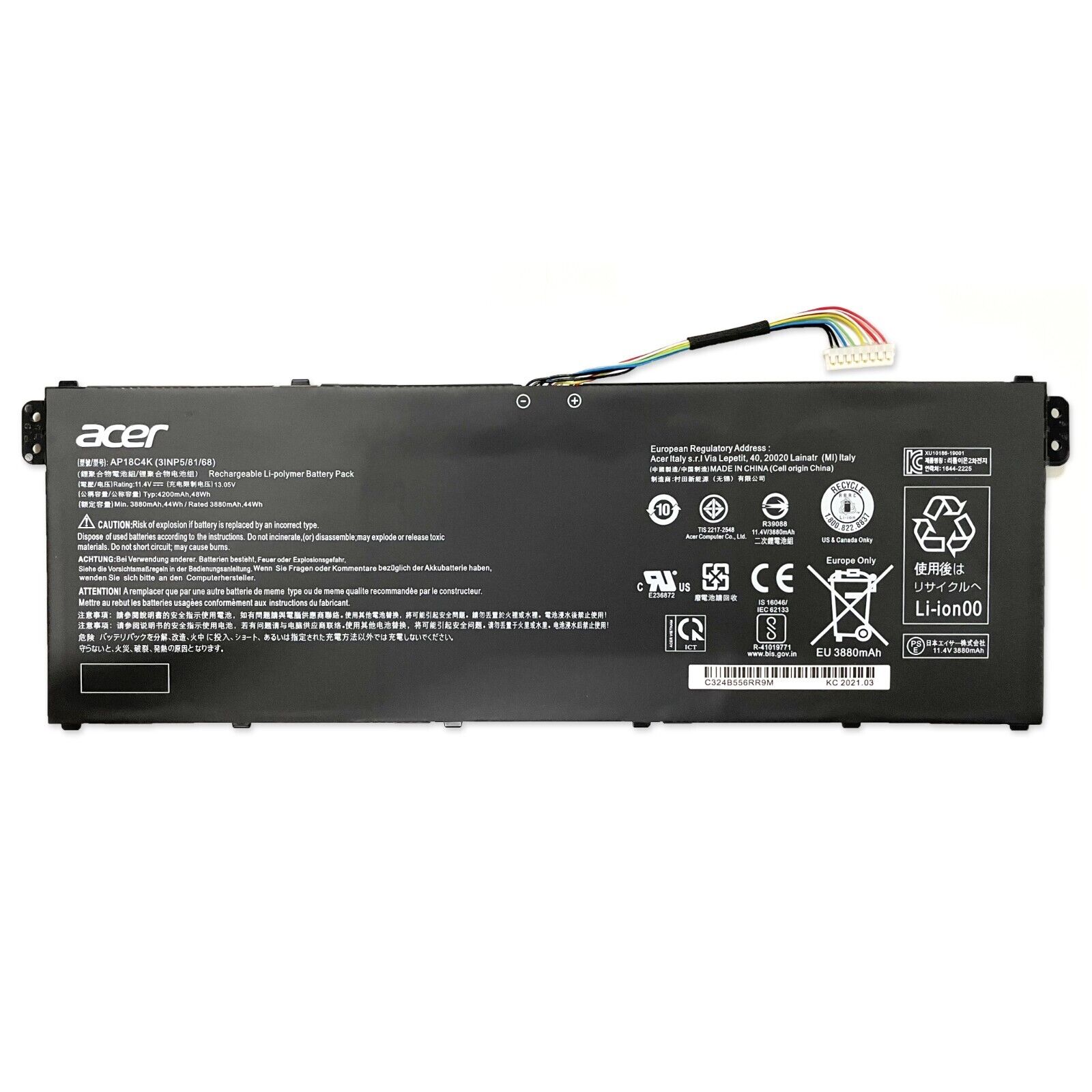 New Original AP18C4K 48Wh Battery for Acer Aspire 5 A515-43 A515-44G A515-54G
