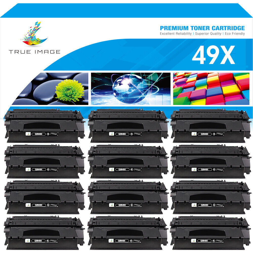 12PK Q5949X Toner Cartridge Compatible With HP 49X LaserJet 1320tn 1320nw 3392