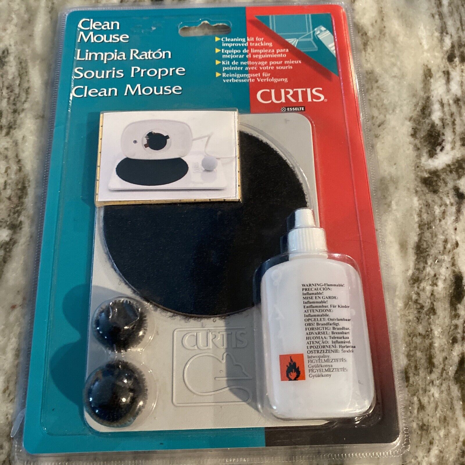 VTG 1998 Curtis Clean Mouse Cleaning Kit for Computer Ball / Mechanical Mice NIB